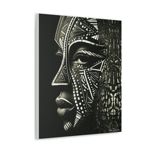 African Face Mask Canvas