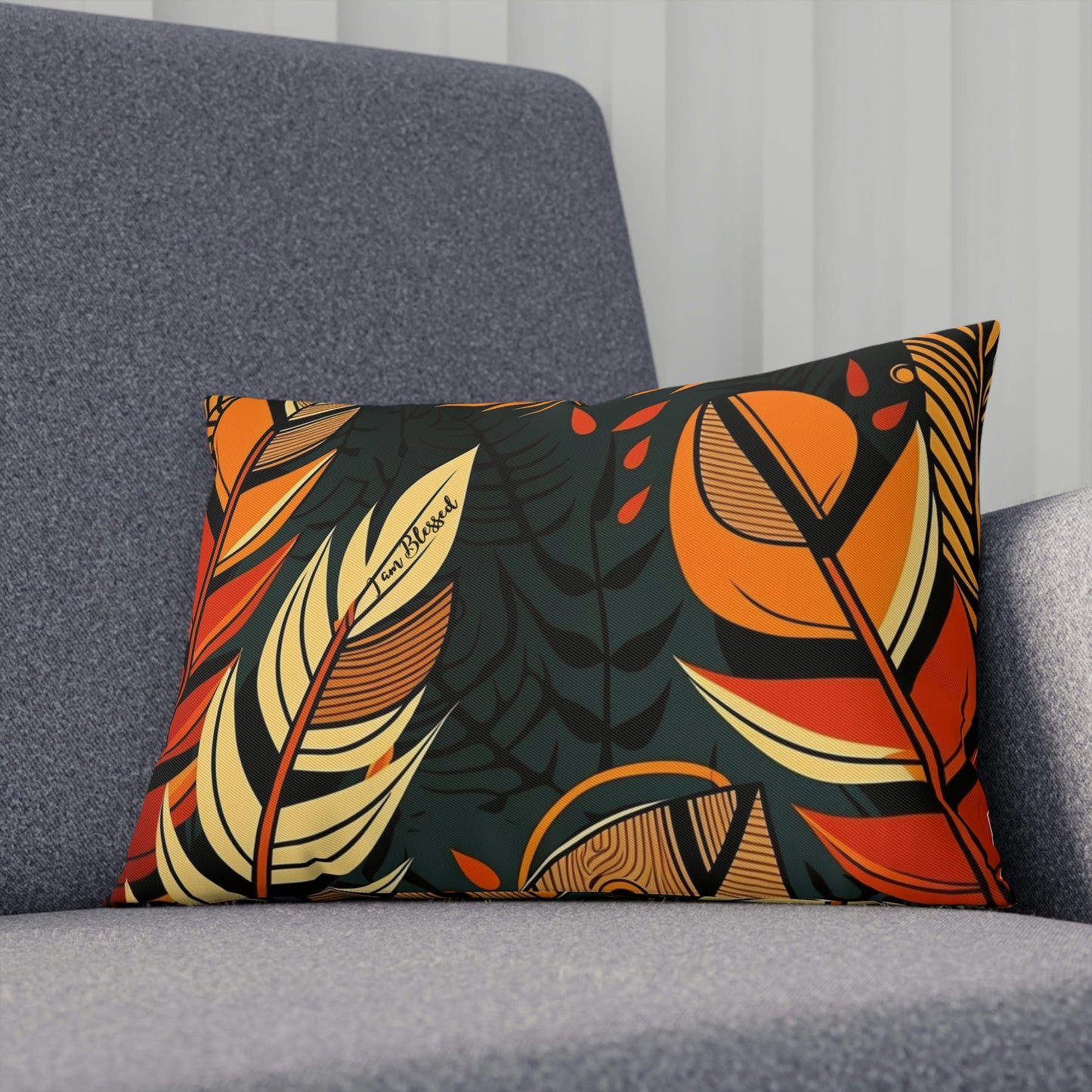 Blessed African Print Cushion: Celebrating Abundance and Gratitude