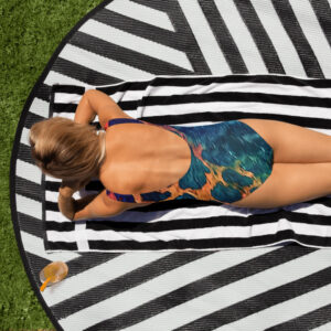 all over print one piece swimsuit white back 6477e9200de5b