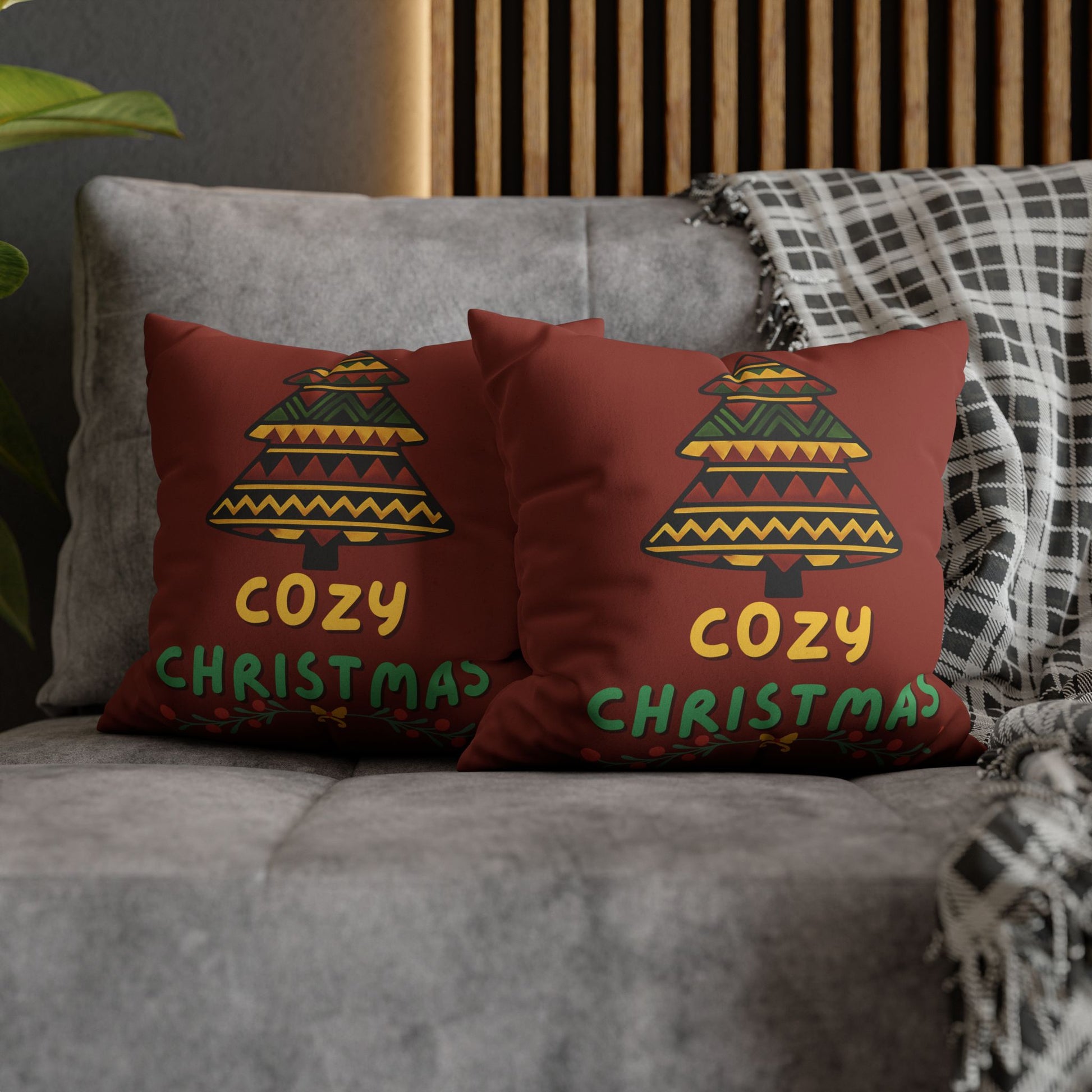 african-print-decorative-holiday-tree-throw-pillow-cover
